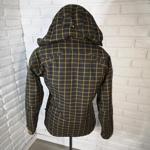 Helly Hansen Ladies Size Small Black & Gold Check Full Zip Snowboard Jacket - Picture 13 of 16